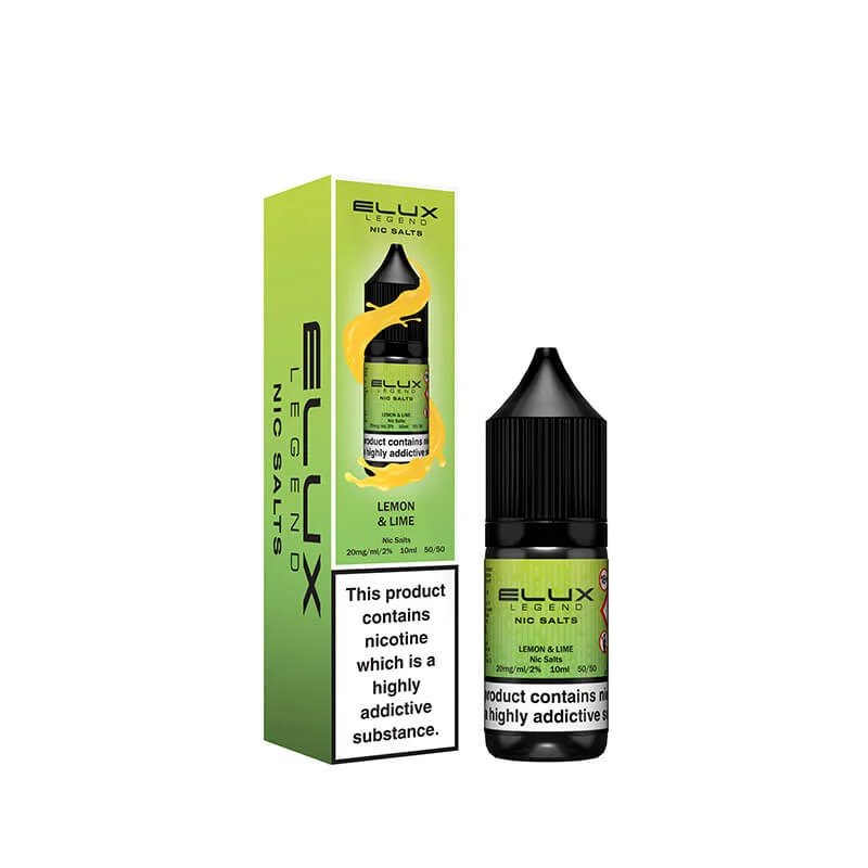 Elux Legend Lemon & Lime Nic Salt E-Liquid 10ml - Image 2