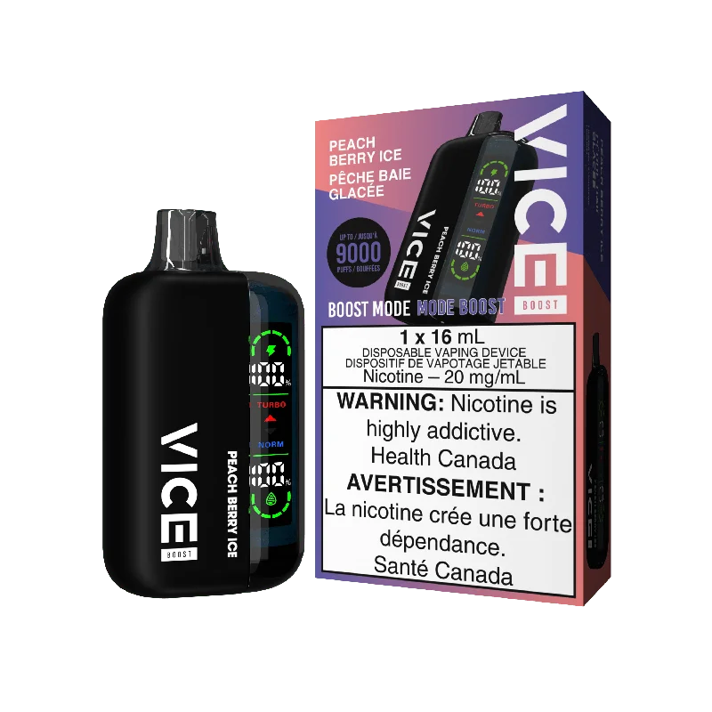 Vice Boost – Peach Berry Ice Disposable Vape - Image 2