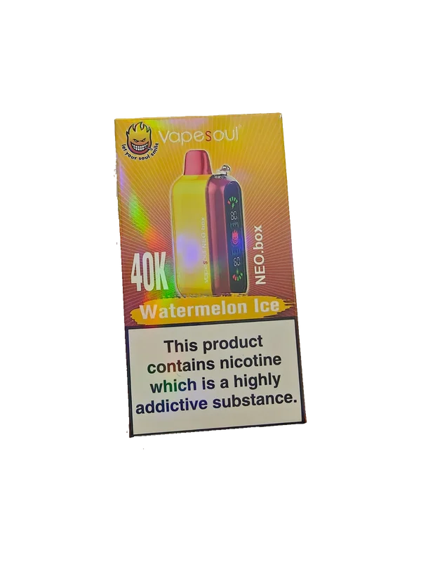 Vapesoul Neo Box 40k Puffs – Watermelon Ice – 5% - Image 2