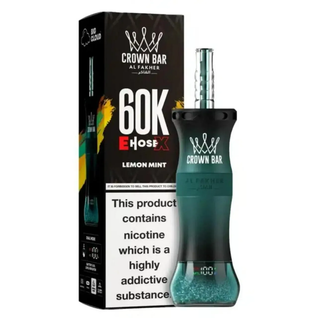 Al Fakher Crown Bar E Hose X 60k Puffs -10 packs (shipped from Overseas) - Image 7
