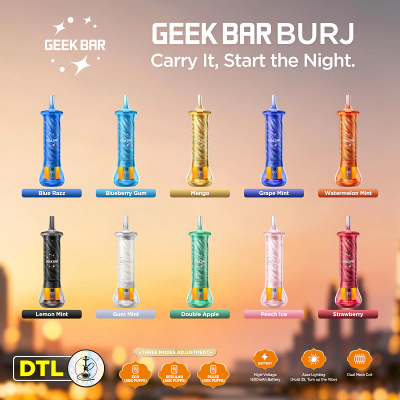 Geek Bar BURJ 80K DTL Disposable (0.5%, 80000 Puffs) - Image 6