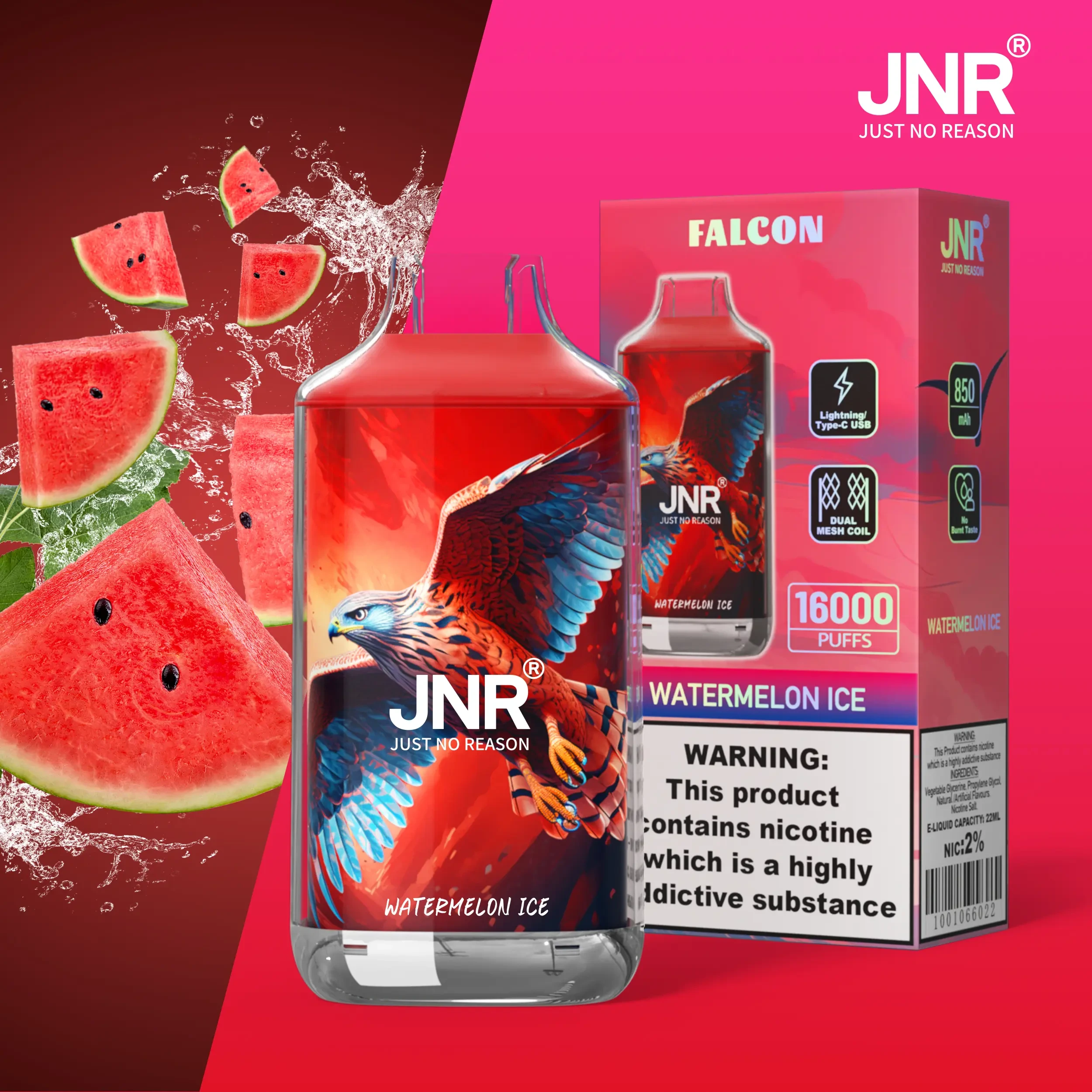 JNR Falcon 16000 Puffs 5 Packs (Ship from oversea) - Image 5